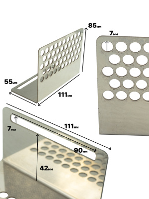 Защита габаритных фонарей прицепа (комплект, 2 шт)